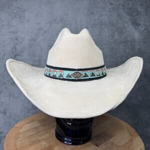 Western Cowboy BULLHIDE FUR Hat BY MonteCarlo HAT COMPANY SMALL SIZE UNISEX